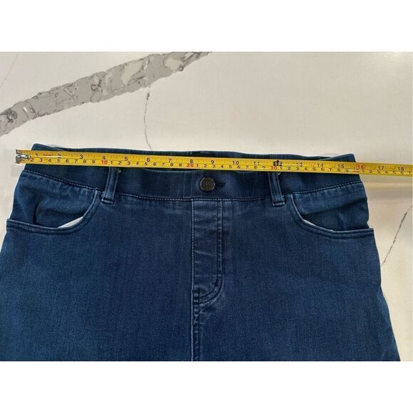 Betabrand Signature Mid-Rise Denim Dark Wash Women’s Sz L Long - Picture 3 of 7